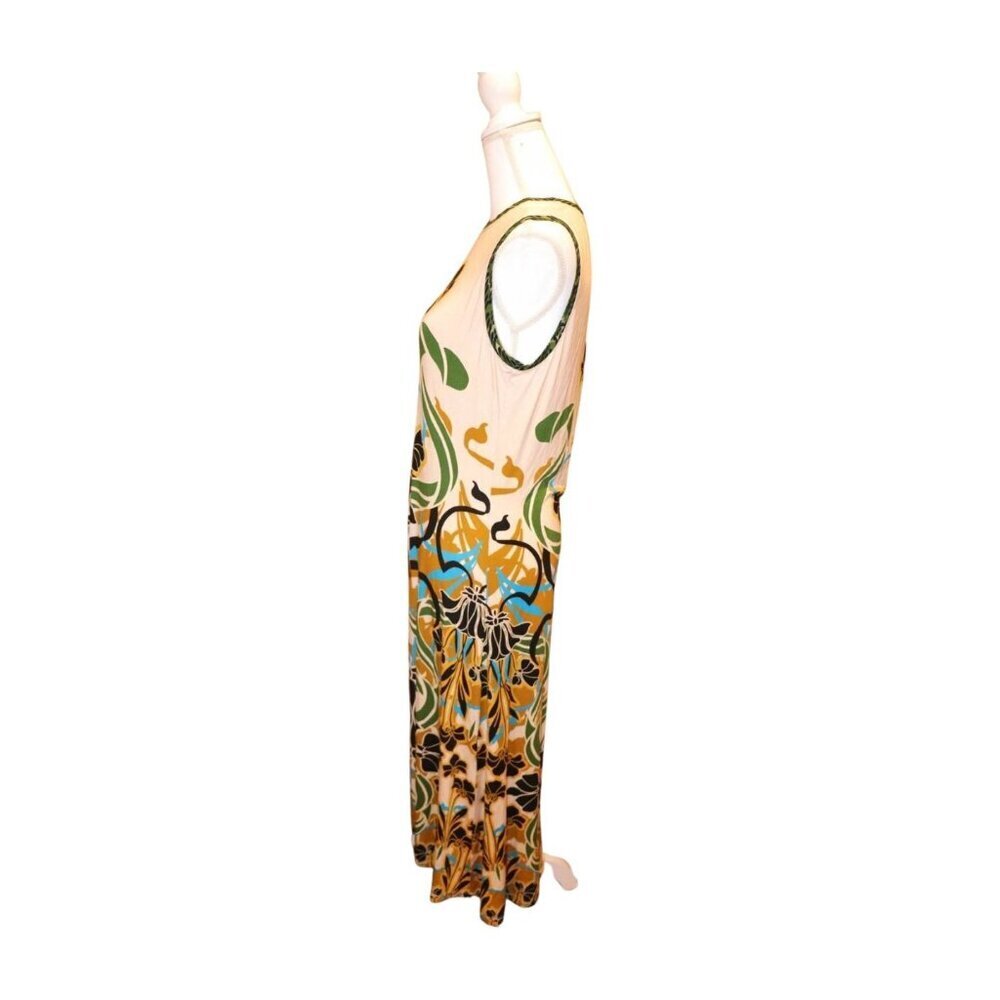 Johnny Was Green Janie Sleeveless Maxi Dress Floral Print, Small NWT - Picture 2 of 5